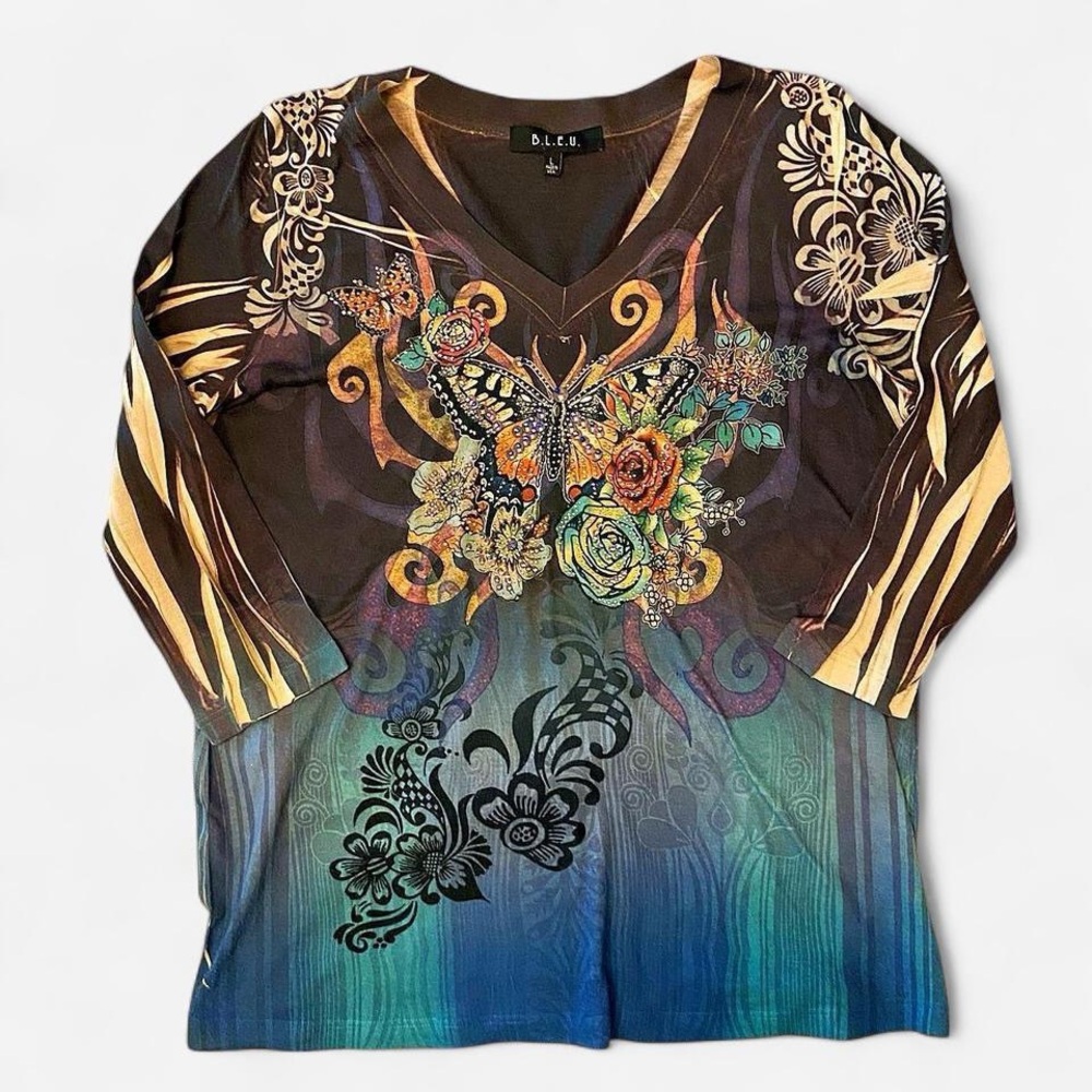 Y2K bedazzled top